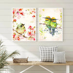 Tableau peinture oiseaux