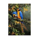 Tableau peinture perroquet