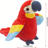 Talking Macaw Parrot Repeat What You Say Stuffed Animal