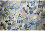 Tissu de perroquet et oiseau