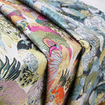 Tissu de perroquet et oiseau