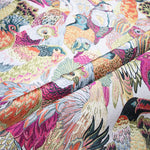 Tissu de perroquet et oiseau