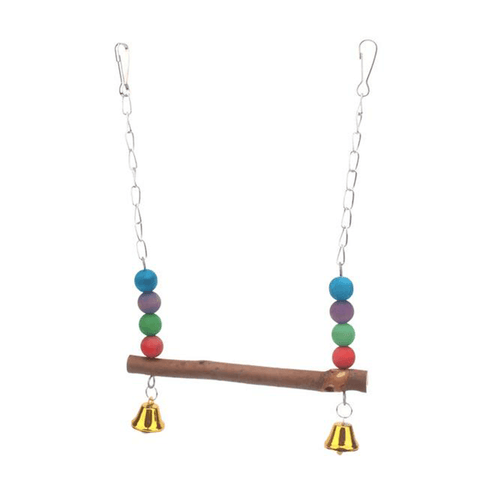Balançoire métal chaîne de pied jouet pour oiseaux perroquet