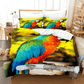 Housse de couette motif perroquet