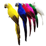 Figurine perroquet plume