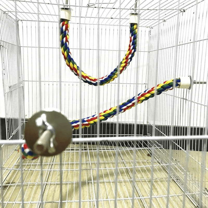 Perchoir corde pour perroquet