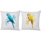 Perroquet coussin
