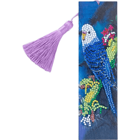 Pixel art perroquet bleu