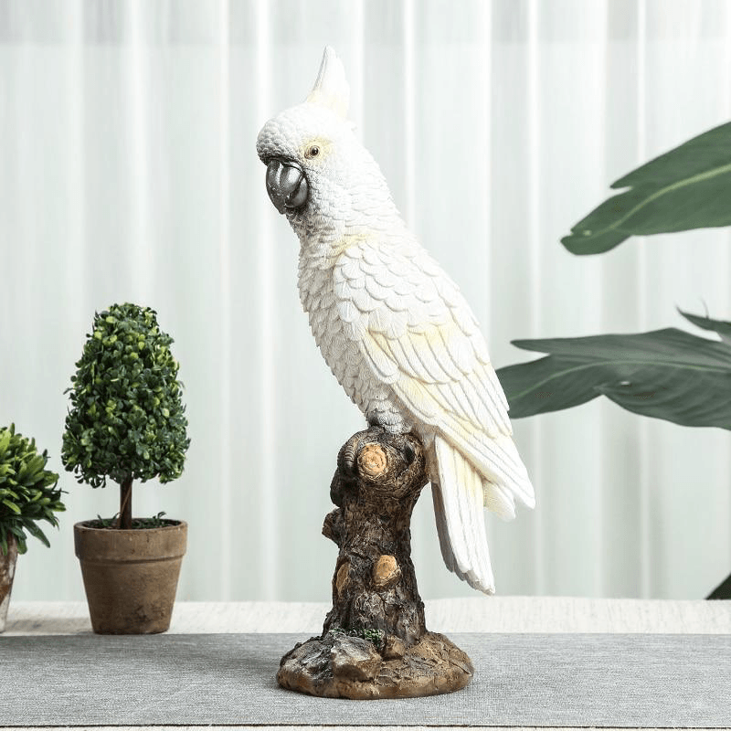 Statue perroquet grandeur nature