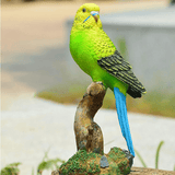 Statue perroquet platre