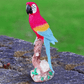 Statue perroquet rose