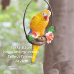 Statue resine perroquet ara