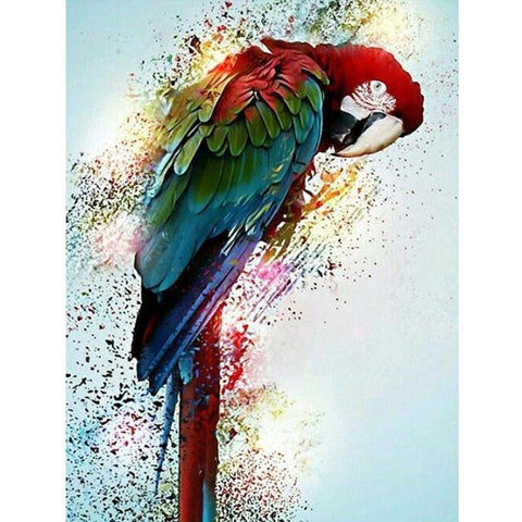 Tableau de perroquet très coloré