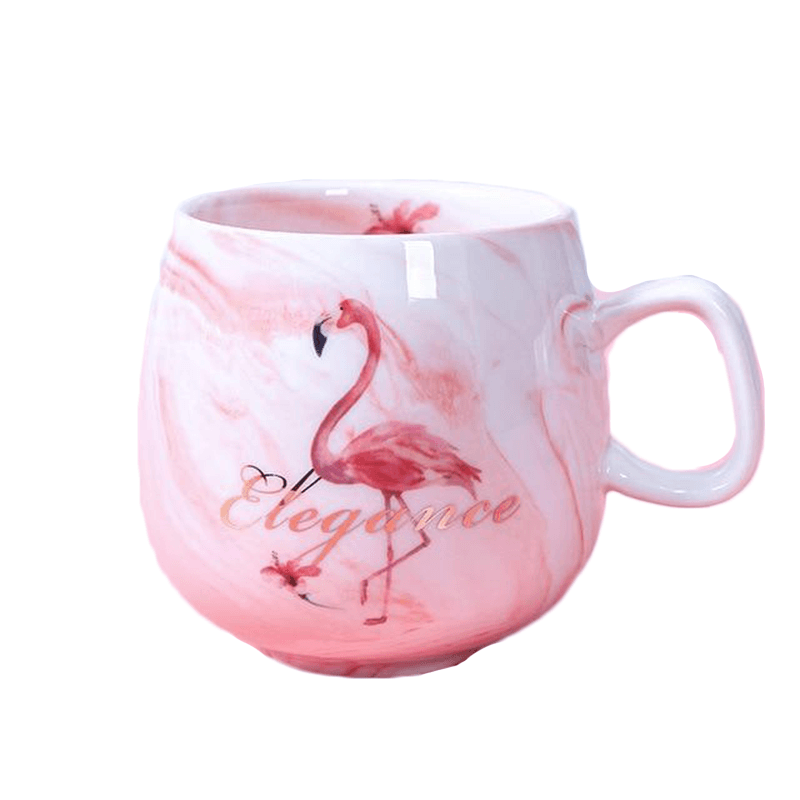 Tasse à café décor perroquet