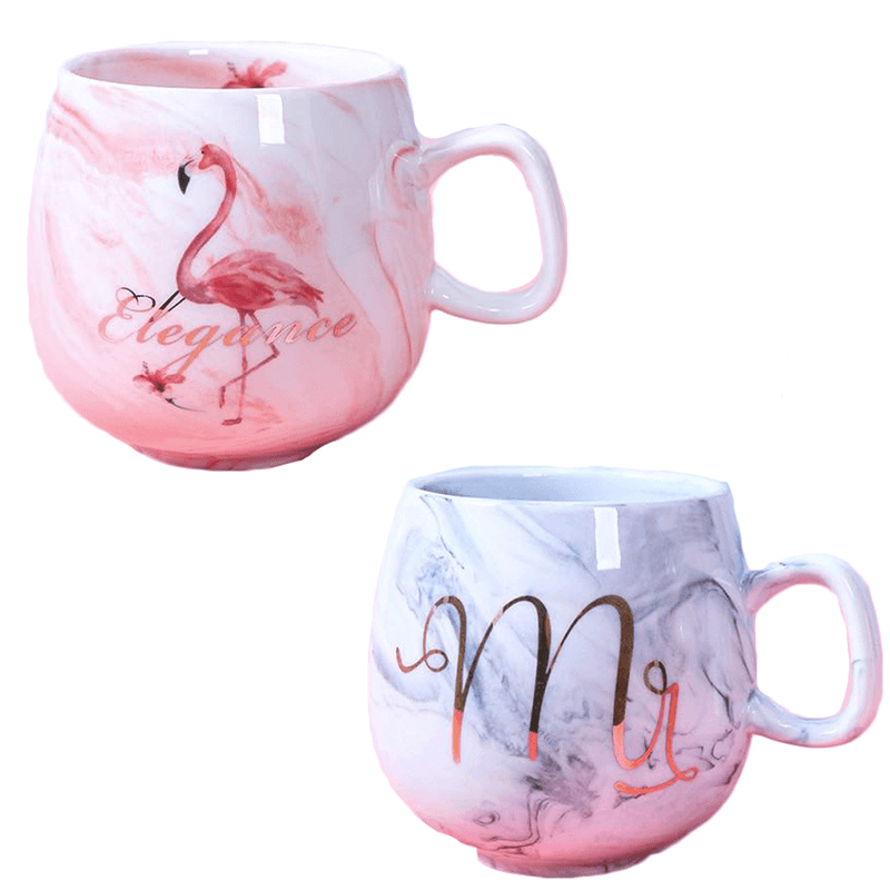 Tasse à café décor perroquet
