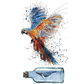 Tatouage perroquet volant