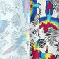 Tissu motif perroquet