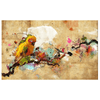 Toile perroquet abstrait